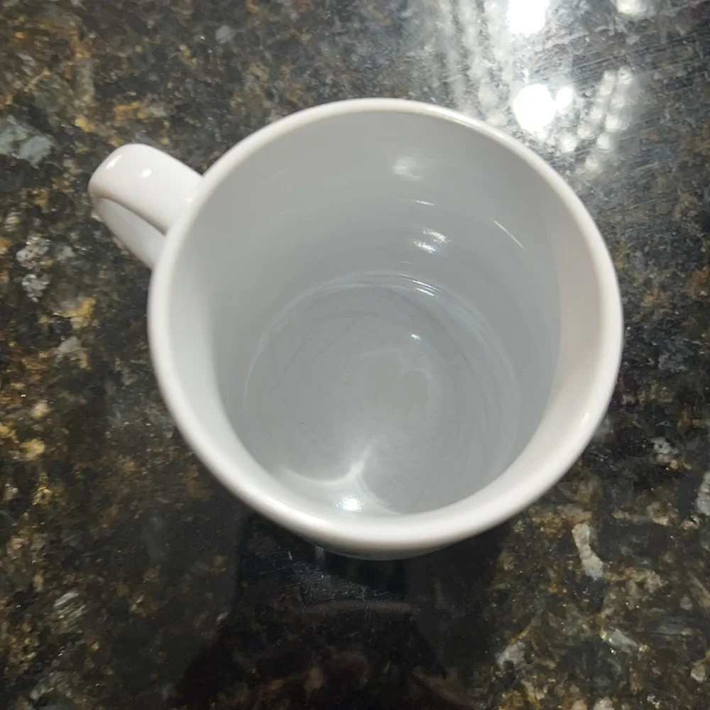 2008 Starbucks Ceramic Coffee Mug Double Sided Green Mermaid Logo